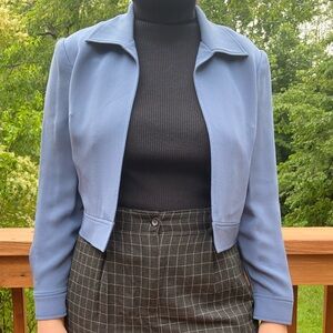 Vintage Petite Talbots Pure Silk Blue Blazer 💙✨